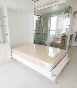 Custom-built wall bed and storage, Sheung Wan