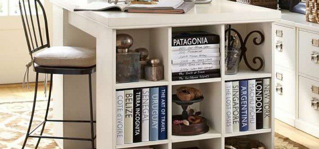 Custom-built kitchen island and book storage, Mid-Levels