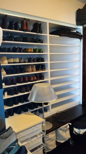 Custom-made men's shoe rack, Bowen Road, Wan Chai