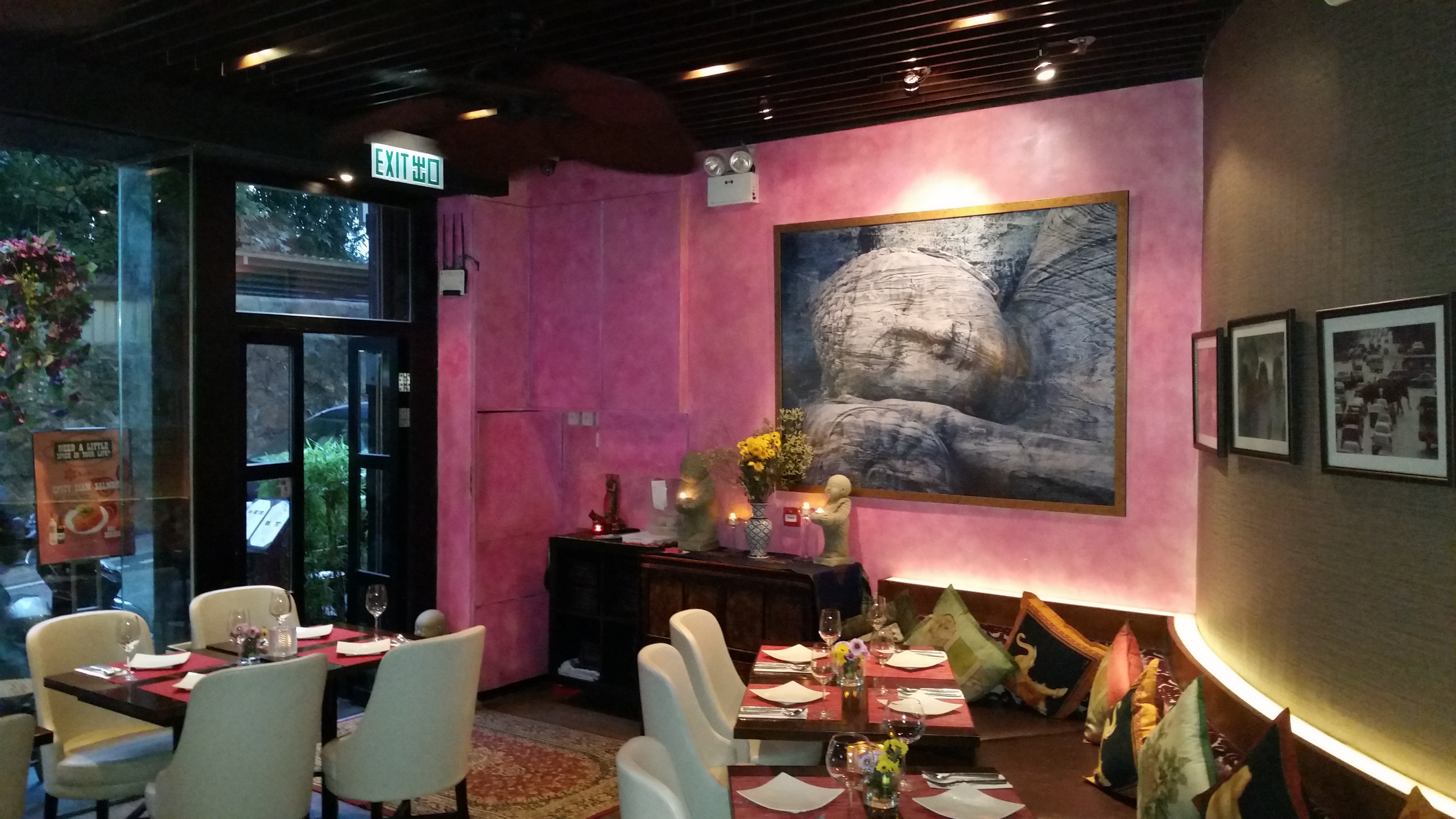 Koh Thai restaurant renovation including bespoke paint finish, SoHo